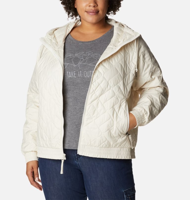 Columbia Sweet View Bomber Isolerte Jakker Dame Pisket Krem | Plus Size 65910K